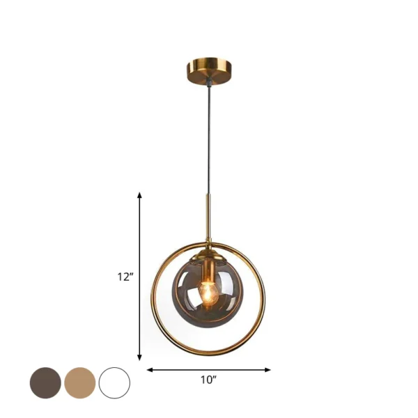 COLGANTE DORADO MODERNO - Imagen 4